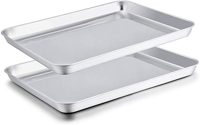 baking sheets 2 large stainless steel