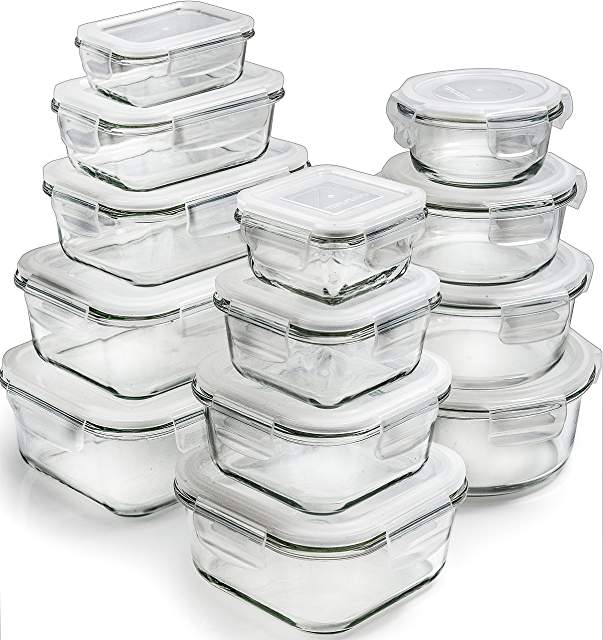 glass storage containers many sizes